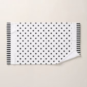 Anzahl Kinder schwarz und weiß Badhandtuch Set (Handtuch)