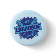 Anzahl Lacrosse Coach Abzeichen Button