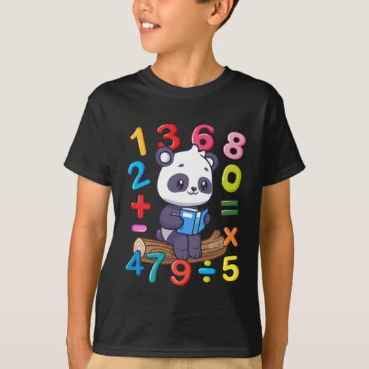 Anzahl Math Day Symbol Boys Girls Kinder Zahlen T-Shirt (Vorderseite)