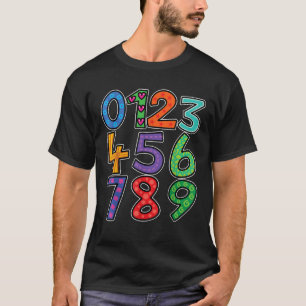 Anzahl Tag in Shirt für Kinder Mathematikkennzahl 