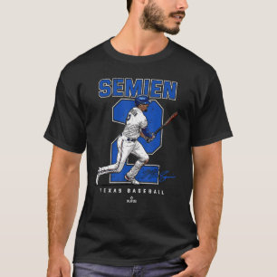 Anzahl und Portrait Marcus Semien Texas T-Shirt
