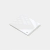 Anzahl und Schlüssel Post-it Klebezettel (angewinkelt)