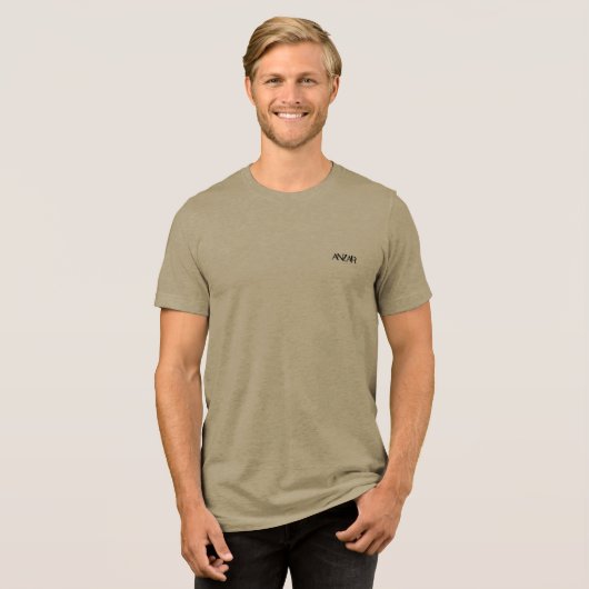 ANZAR Regen Gott Tri-Blend Shirt (Vorderseite voll)