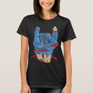 Anzeichen der Hörner Blutknochenhand T-Shirt