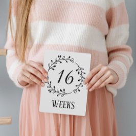 Anzeichen des Fotos der Schwangerschaft Woche des