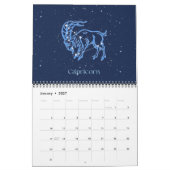 Anzeichen des Zodiac auf Midnight Blue Kalender (Jan 2027)
