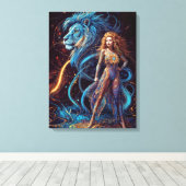 Anzeichen des Zodiac - Leo Leinwanddruck (Insitu (Holzboden))