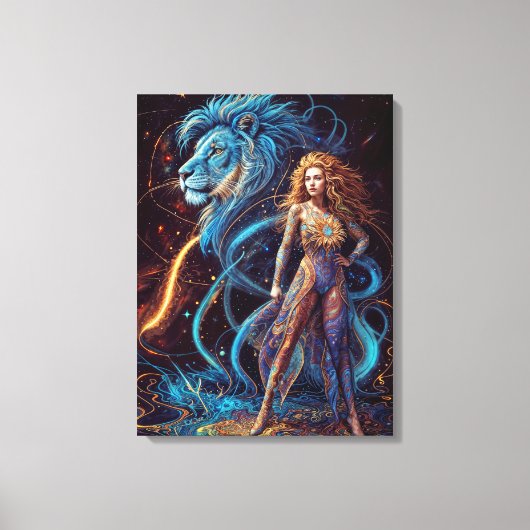 Anzeichen des Zodiac - Leo Leinwanddruck (Vorderseite)