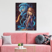 Anzeichen des Zodiac - Leo Leinwanddruck (Insitu (Wohnzimmer))