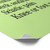 Anzeichen einer Rückenmarksverstimmung Chiroprakti Poster (Ecke)