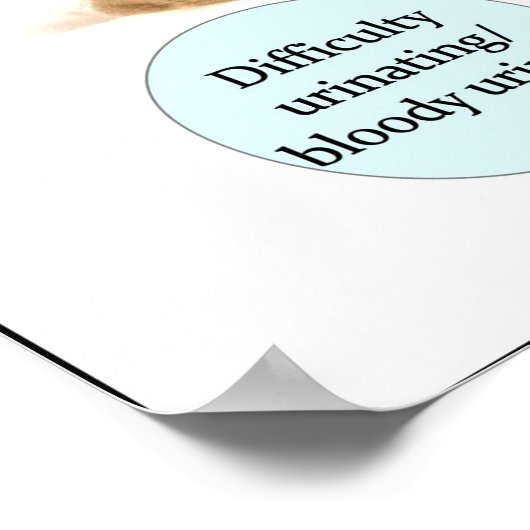 Anzeichen eines Krebspposters Poster (Ecke)