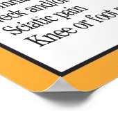 Anzeichen eines Spinalfehler-Posters Poster (Ecke)
