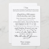 Anzeichen Einladung (Vorne/Hinten)