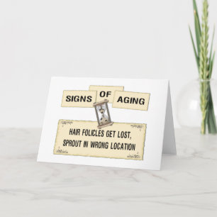 Anzeichen für das Altern - Haare Karte