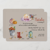 Anzeichen für eine Herbsteinladung Einladung (Vorne/Hinten)