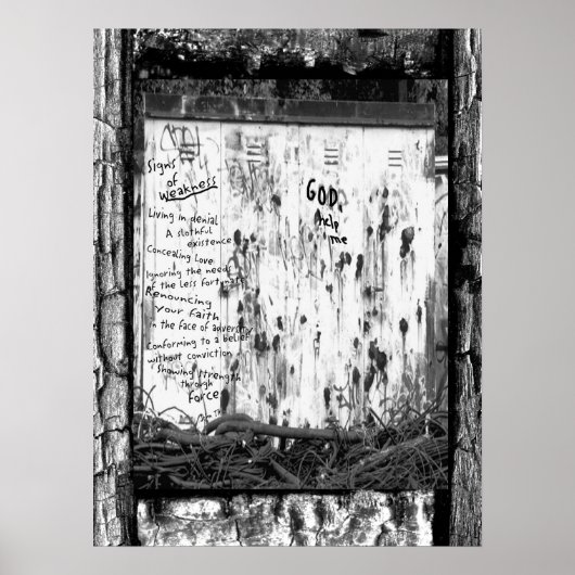 Anzeichen von Schwäche Poster (Vorne)