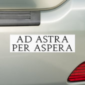 Anzeige Astra pro Aspera Autoaufkleber (Auf Auto)