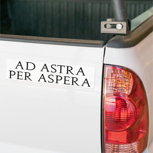 Anzeige Astra pro Aspera Autoaufkleber (Auf Lkw)