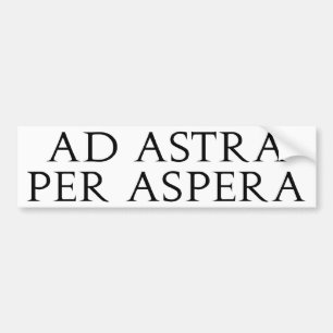 Anzeige Astra pro Aspera Autoaufkleber