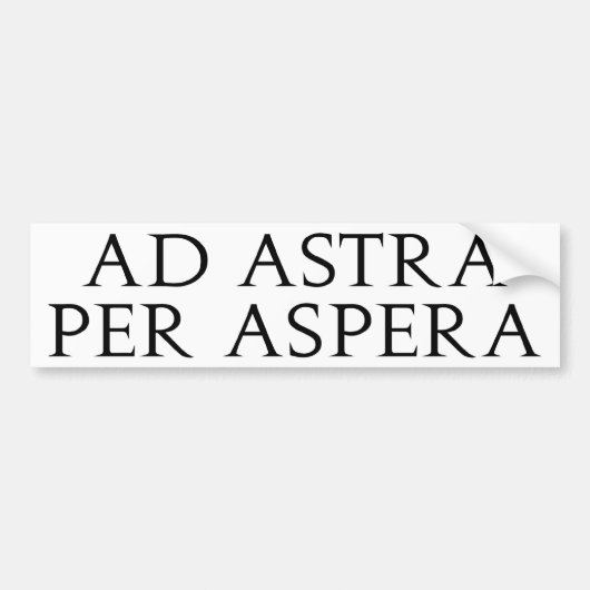 Anzeige Astra pro Aspera Autoaufkleber (Vorne)