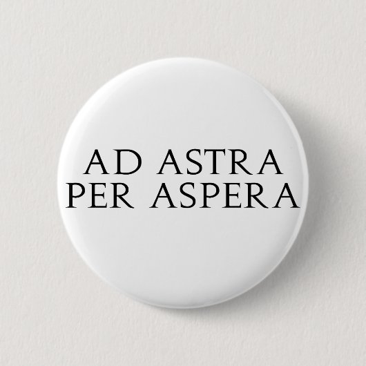 Anzeige Astra pro Aspera Button (Vorderseite)