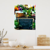 Anzeige auf dem Bauernmarkt Poster (Küche)