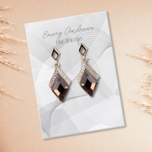 Anzeige der abstrakten Designer-Schmuckhalterung Visitenkarte