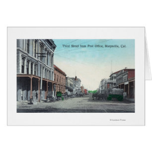 Anzeige der dritten Straße von der Post