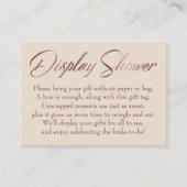 Anzeige der Duschkabine Rose Gold auf Elfenbein-Ta Begleitkarte (Vorderseite)