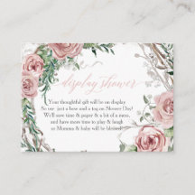 Anzeige der Duschvorrichtung Boho Blush Rose Wreat
