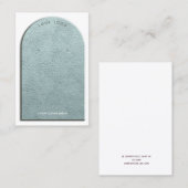 Anzeige der Imitate Lederarsch auf der Bildseite Visitenkarte (Vorne/Hinten)