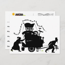 Anzeige der Leerzeichen Ankündigungspostkarte