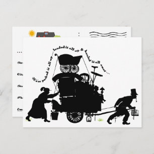 Anzeige der Leerzeichen Ankündigungspostkarte