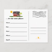 Anzeige der Leerzeichen Ankündigungspostkarte (Rückseite)