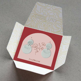 Anzeige der Minimalistischen, handgefertigten Schm Quadratische Visitenkarte