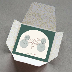 Anzeige der Minimalistischen, handgefertigten Schm Quadratische Visitenkarte