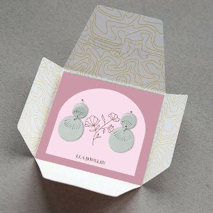 Anzeige der Minimalistischen, handgefertigten Schm Quadratische Visitenkarte