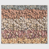 Anzeige der sortierten Nüsse Geschenkpapier (Flach)