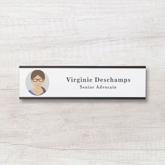 Anzeige der Tür des Fotos des Mitarbeiters im Circ Türschild