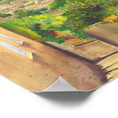 Anzeige der Wasserfarbe Bad II Poster (Ecke)