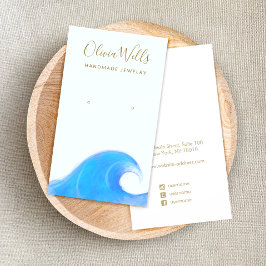 Anzeige der Wasserfarbenwellen im Ozean Visitenkarte