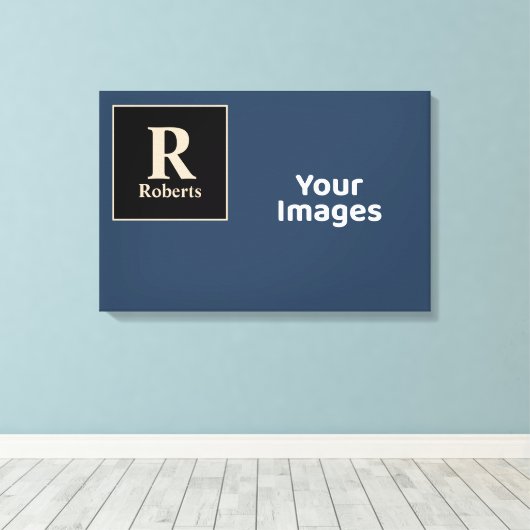 Anzeige des Fotos "Blue/Vanilla Family" Leinwanddruck (Insitu (Holzboden))