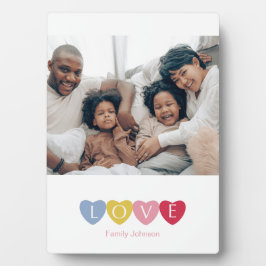 Anzeige des Fotos für die Liebe mit benutzerdefini Fotoplatte