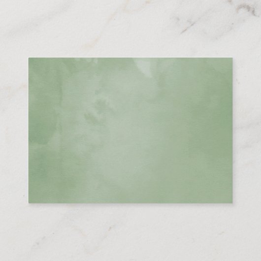 Anzeige des geometrischen Eukalyptus-Brautparty Begleitkarte (Rückseite)