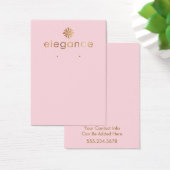 Anzeige des Golden Logo-Pastells Rosa Ohrring (Schreibtisch)