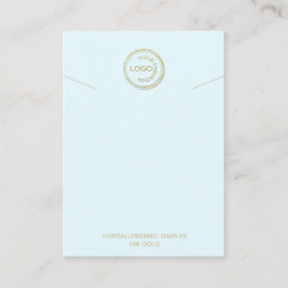 Anzeige des Karteninhabers, das Logo in hellblau a Visitenkarte