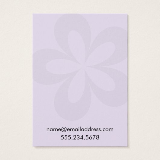 Anzeige des Lavendels Grafik-Blume-1-Earring (Rückseite)