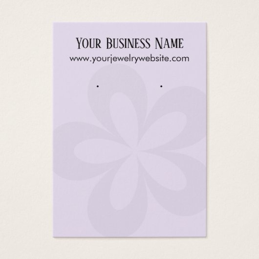 Anzeige des Lavendels Grafik-Blume-1-Earring (Vorderseite)