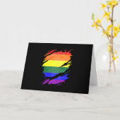 Anzeige des LGBTQ-Feldes "Ripped Reveal" Karte (Gelbe Blume)