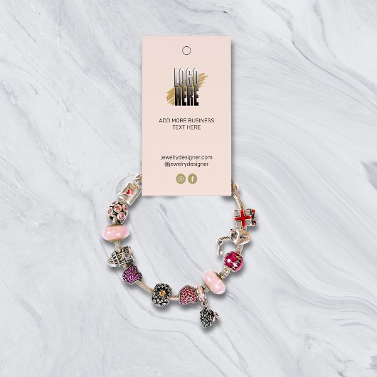 Anzeige des Preises der Anzeige des Blush-Bracelet Visitenkarten